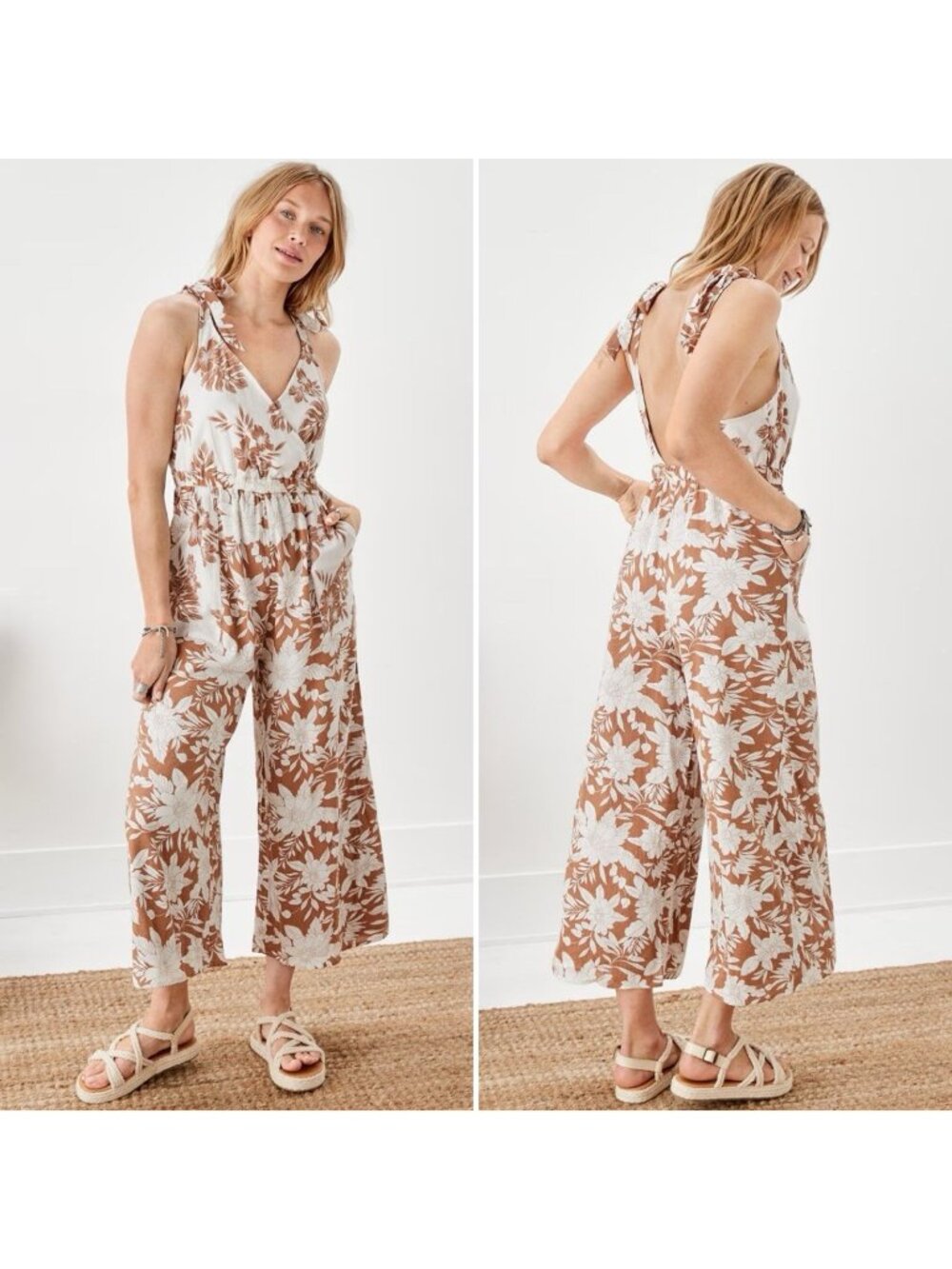 American Eagle Jumpsuit Small Tall Floral